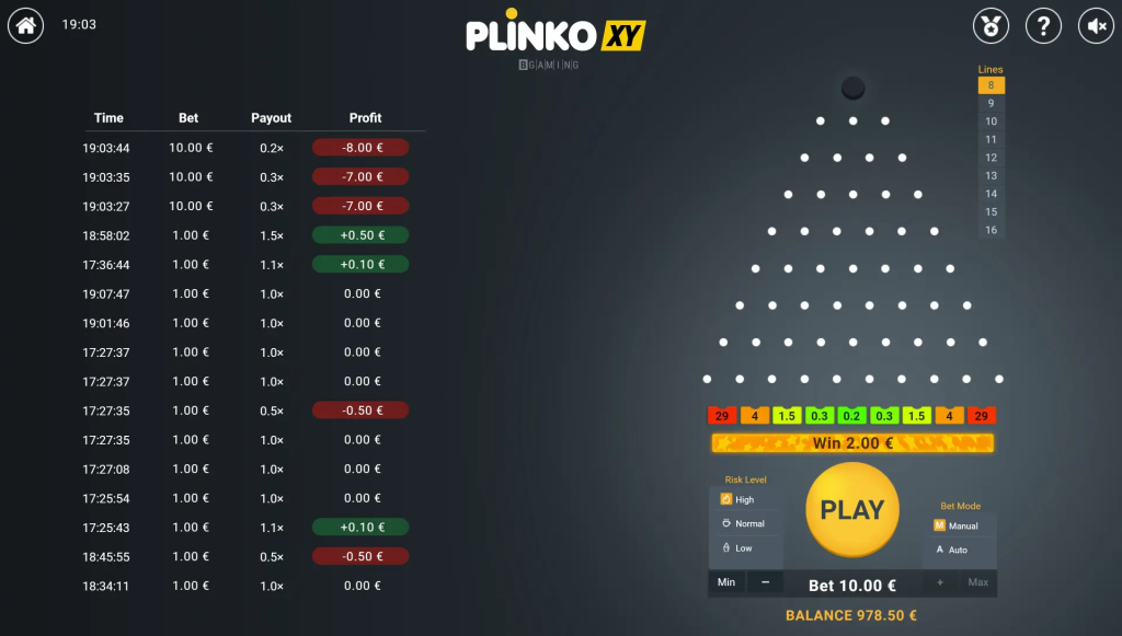 Max Win Plinko XY